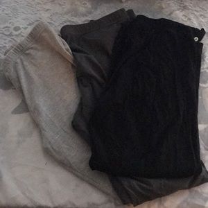 Three American Apparel leggings
